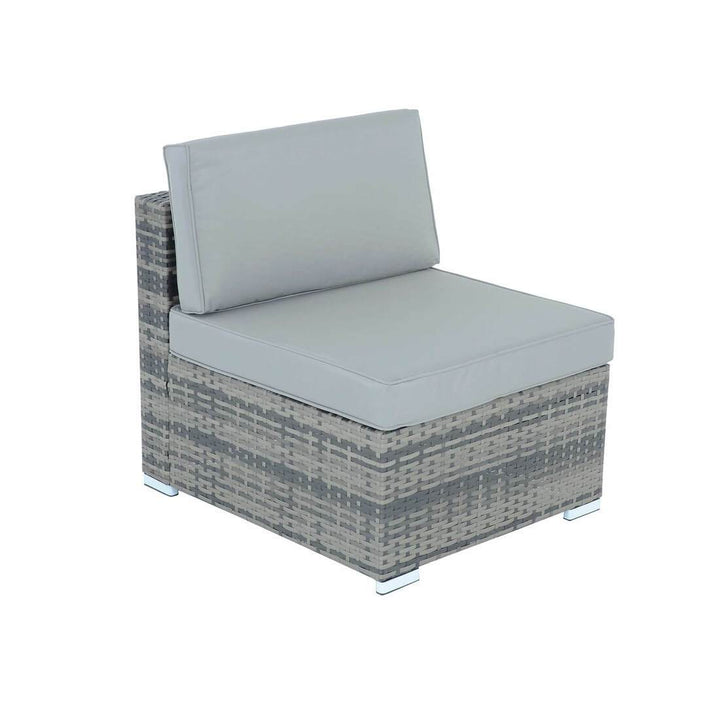 Monaco 5pc Garden Sofa Set Grey Rattan Patio Furniture