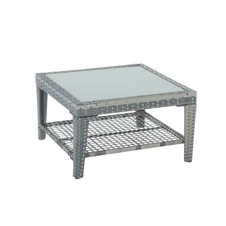 Monaco 7pc Garden Sofa Set Grey Rattan Patio Furniture