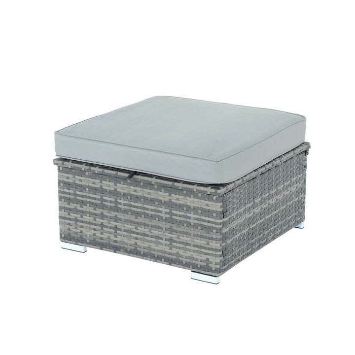 Monaco 5pc Garden Sofa Set Grey Rattan Patio Furniture