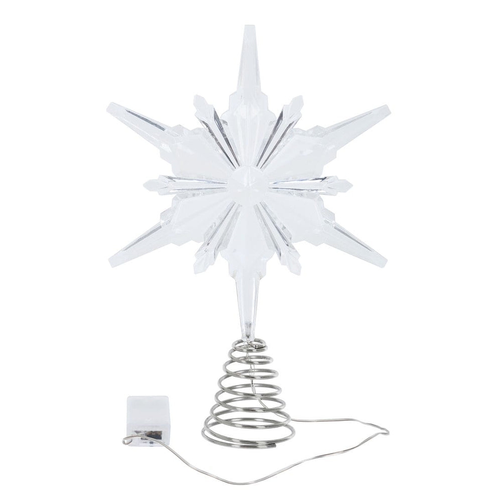 Cool White LED Plastic Star Christmas Tree Topper