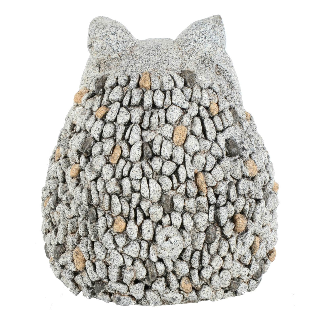 Sitting Animal Garden Ornament Grey Beige Mosaic Body 29cm