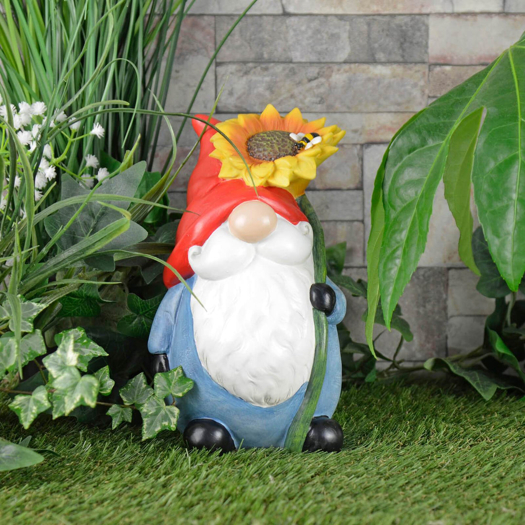 Garden Gnome Standing Ornament Resin Outdoor Decoration