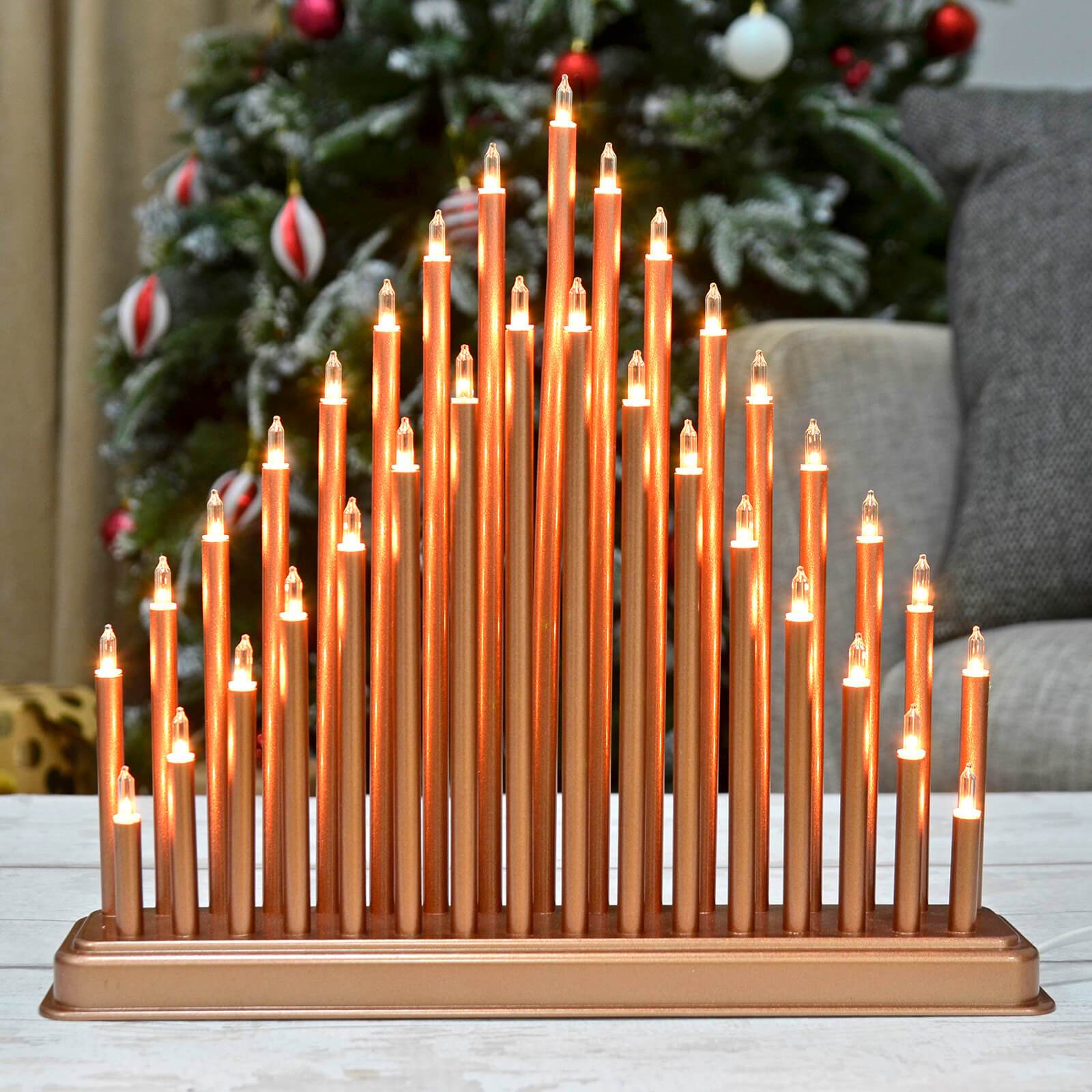 Buy 33 Light Christmas Candle Bridge Decoration XS Stock XSStock.co.uk