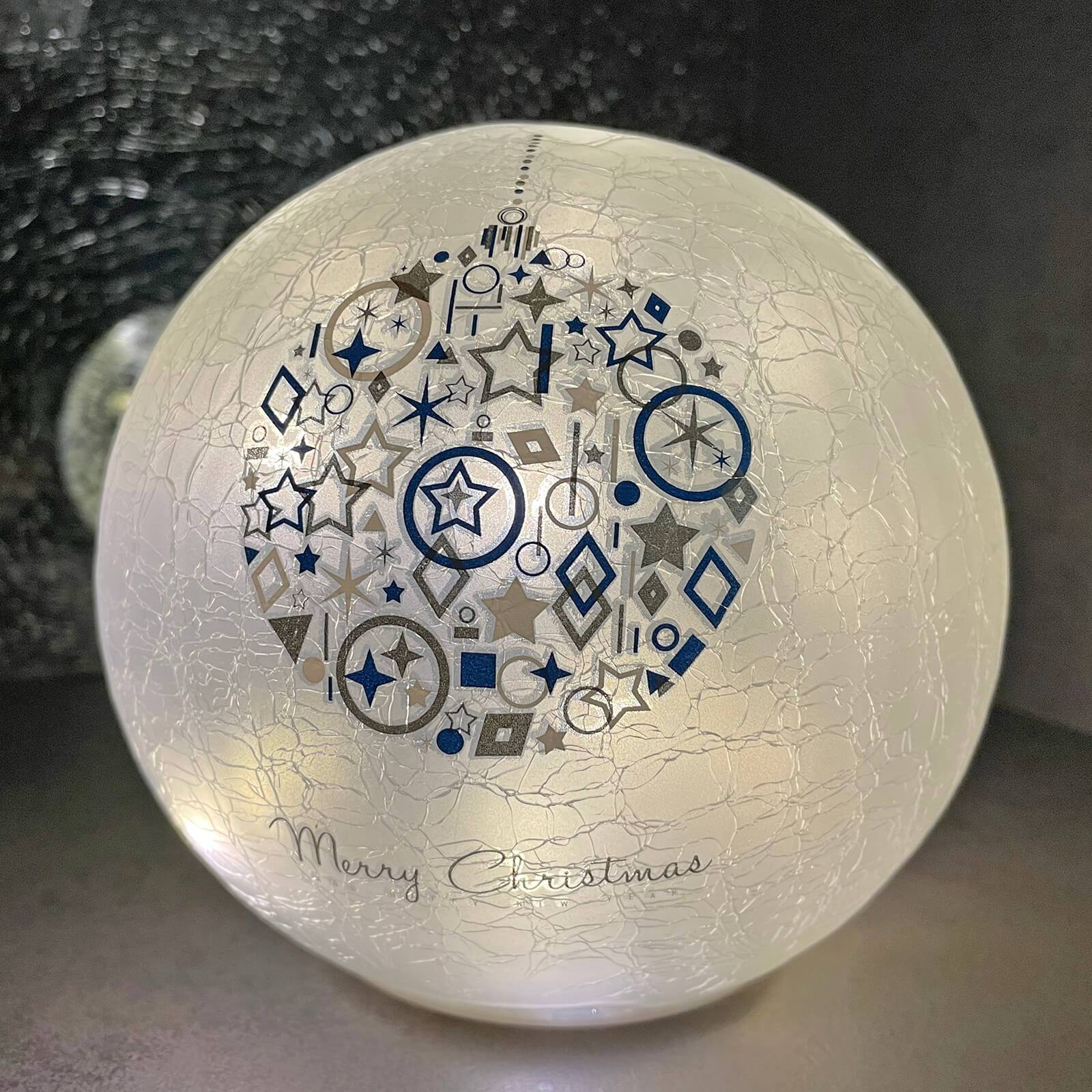 Festive led crackle ball hotsell