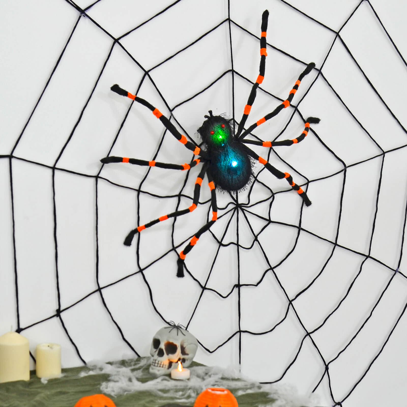 Buy Large Spider LED Body Halloween Party Decoration 68cm | XS