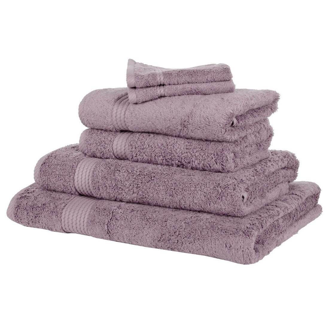 Bamboo Bliss Luxury 600gsm Bathroom Linen Range Lavender XS Stock