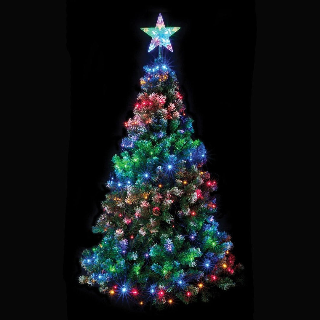 160 Multi Coloured LED Chasing Net Light With Star