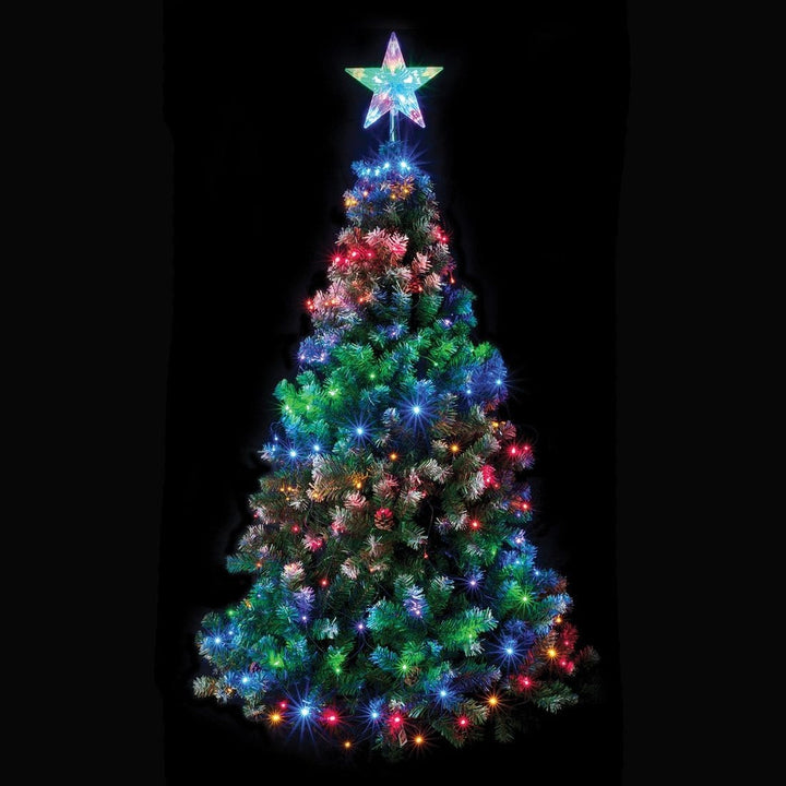160 Multi Coloured LED Chasing Net Light With Star