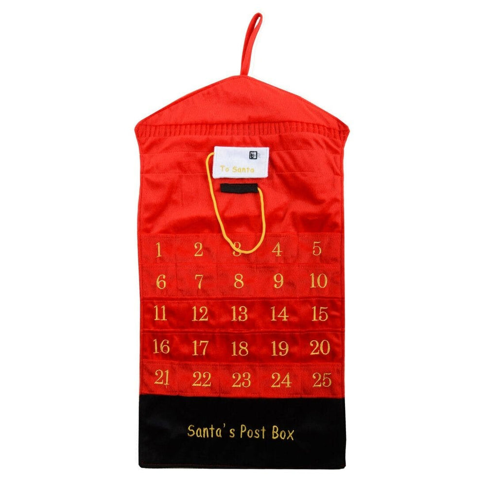 Red Post Box Advent Calendar Christmas Decoration New