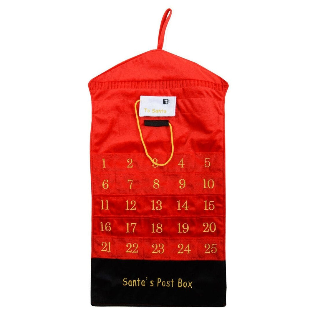 Red Post Box Advent Calendar Christmas Decoration New