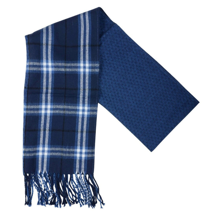 Womens Winter Scarf Soft Woven Check Fringed Tartan Plaid Harris
