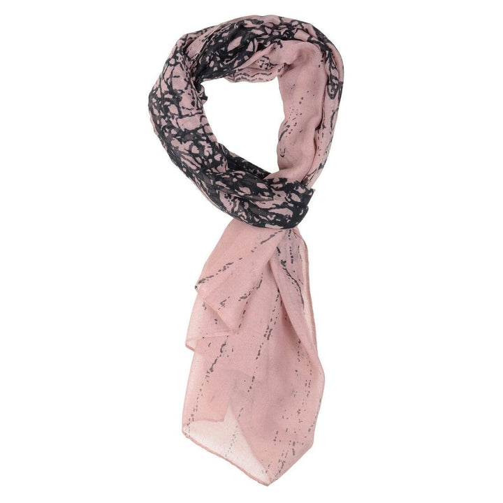 Womens Riviera Print Pink Lightweight Sheer  Scarf