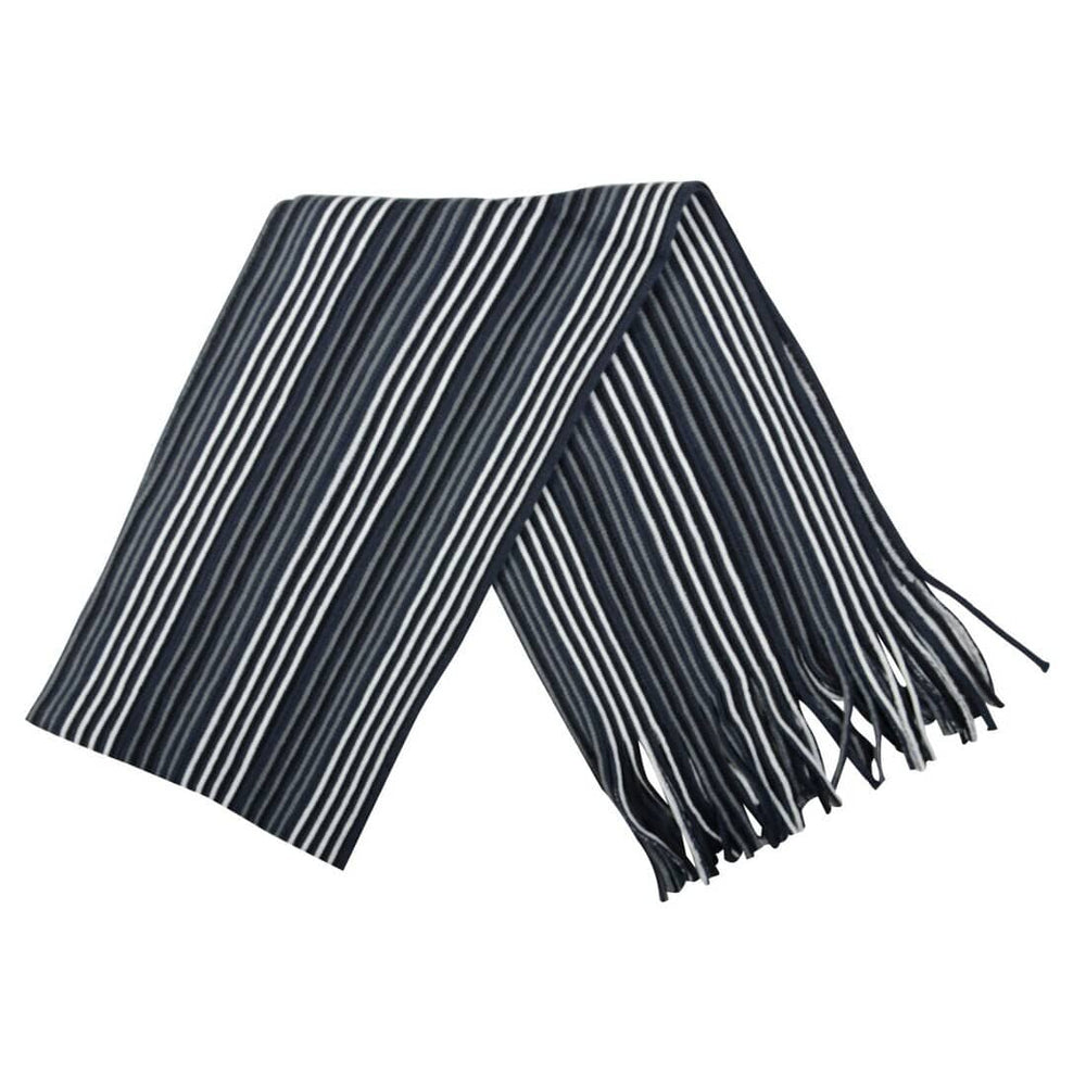 Mens Scarf Traditional Soft Knit Design With Fringe Toronto