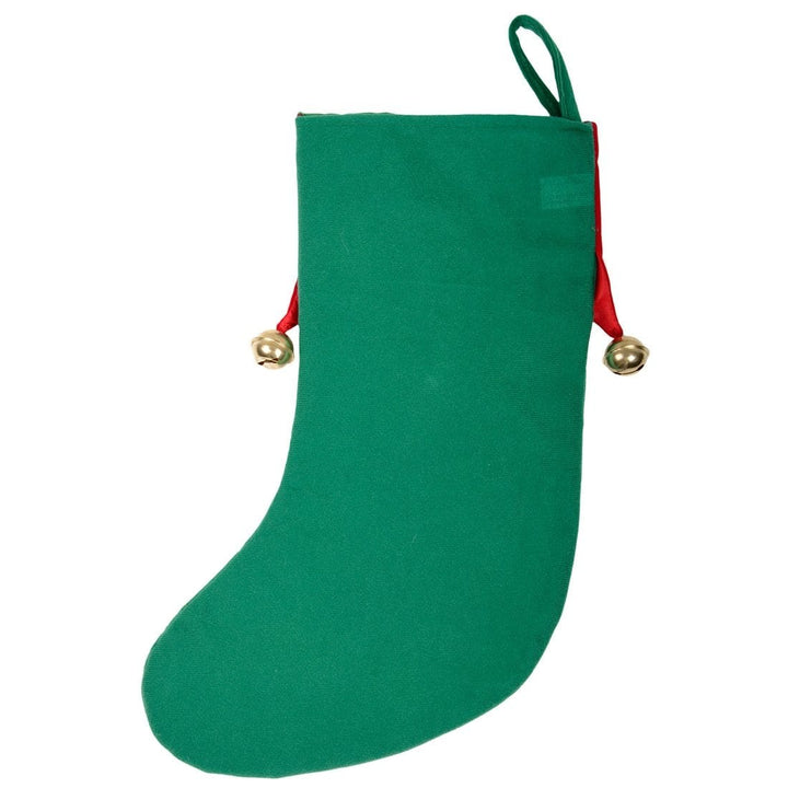 Nice Kitty Pet Cat Christmas Stocking Red &amp; Green Fabric