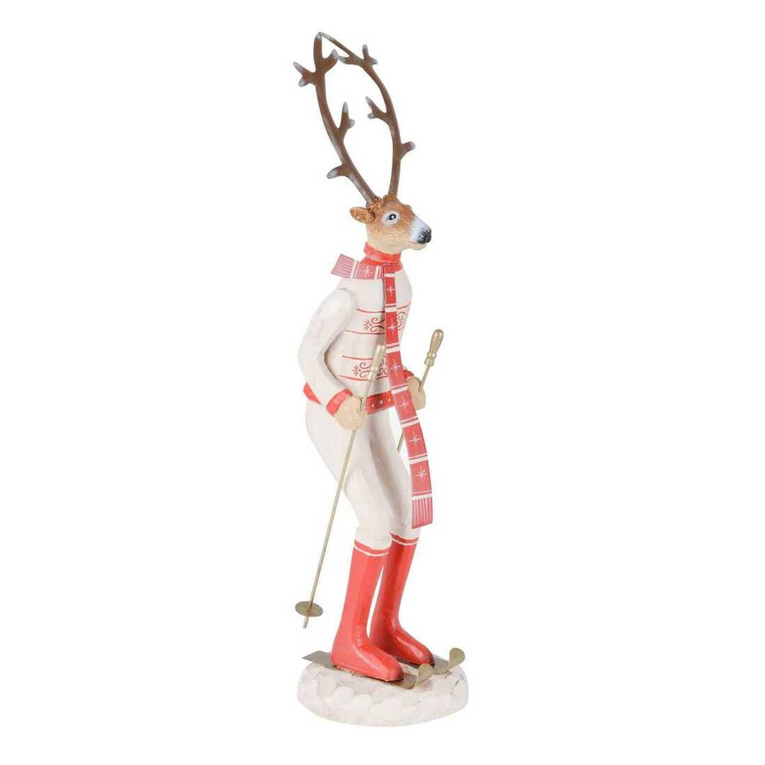 Skiing Reindeer Christmas Decoration Figure Ornament Festive