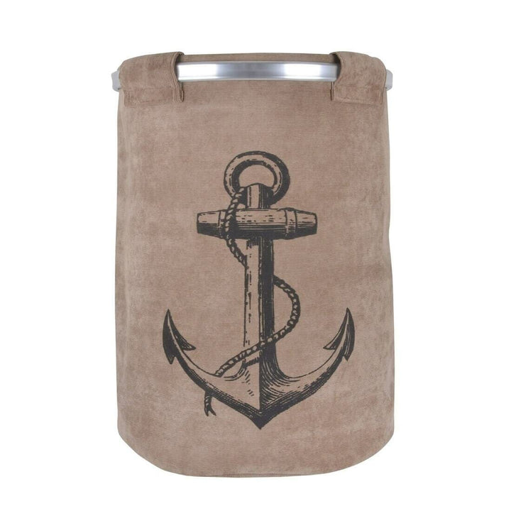 Anchor Large Foldable Pop Up Fabric Laundry Hamper Bag Washing Storage Basket Sand