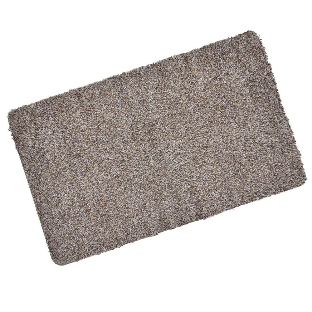 Cotton Barrier Doormat Machine Washable Large Non-Slip Floor Mat Light Brown