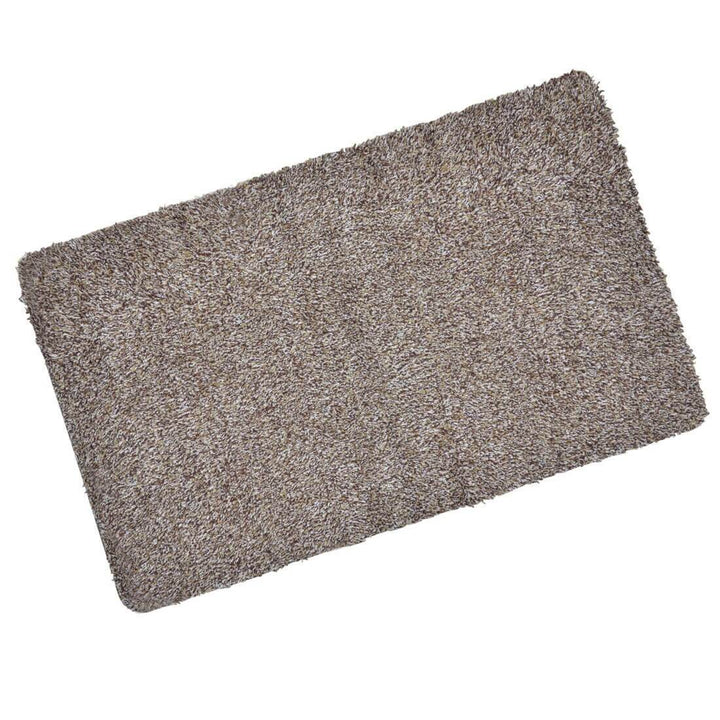 Cotton Barrier Doormat Machine Washable Large Non-Slip Floor Mat Light Brown