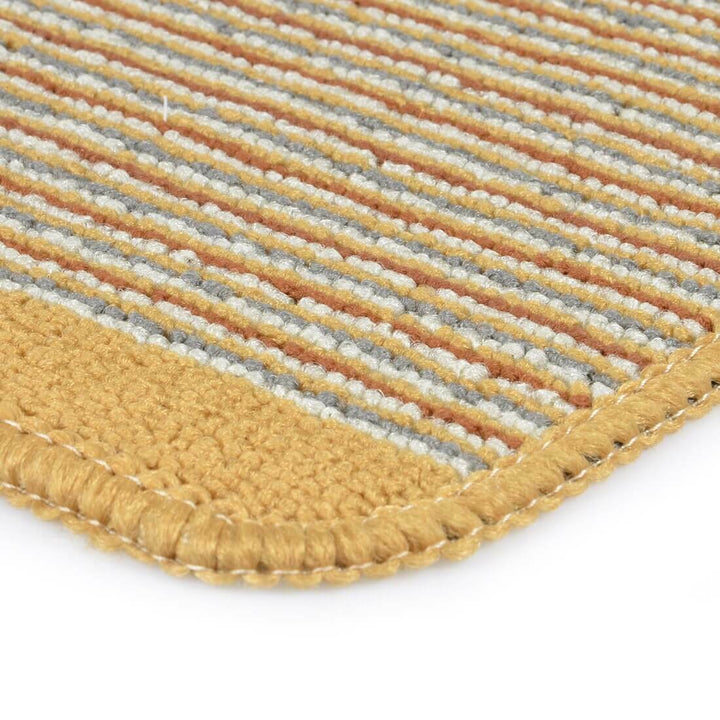 Striped Pattern Doormat 57 x 37 cm Assorted Colours